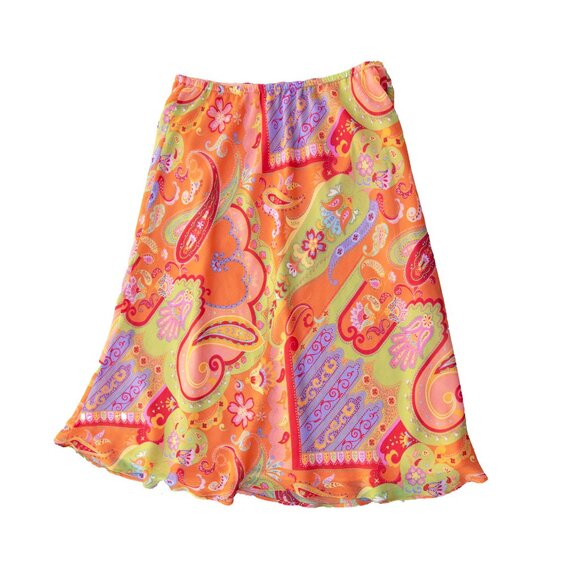 Funky Paisley Boho Midi Skirt - Picture 7 of 10